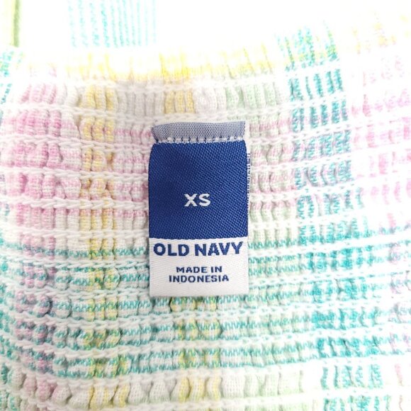 NWT Old Navy Womens Fit & Flare Tie Front Smocked Printed Mini Cami Dress - Picture 8 of 11